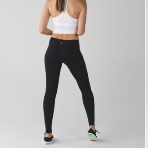 Lululemon wunder under leggings black size 4 Long Tall